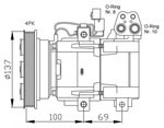 FC1484 A/C Compressor 9770128153 9770134071 HYUNDAI COUP 1996-